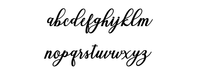 NaturalScript Font LOWERCASE
