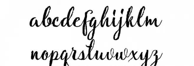 Natural फ़ॉन्ट लोअरकेस