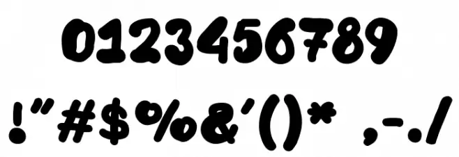 NaturalisticPlayground Font OTHER CHARS