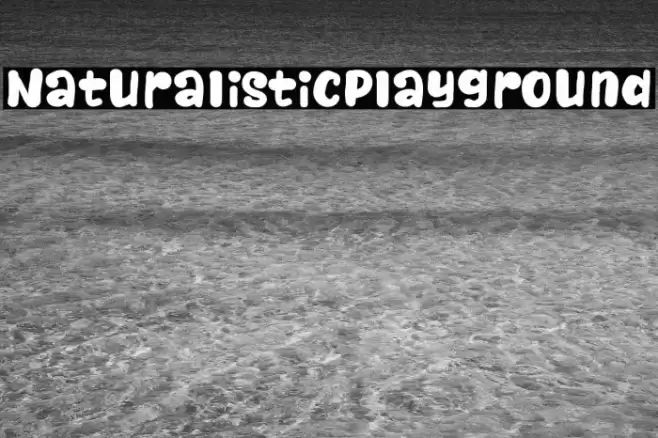 NaturalisticPlayground Font examples