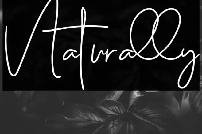 Naturally Font examples
