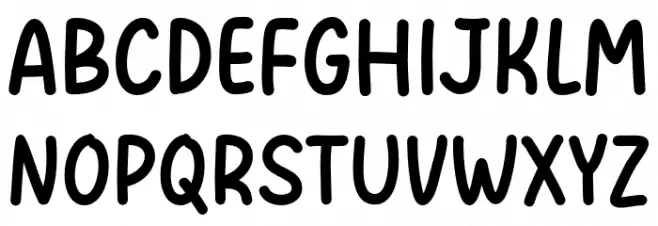 Naturaly Font UPPERCASE