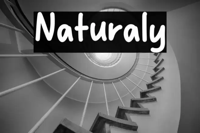 Naturaly Font examples