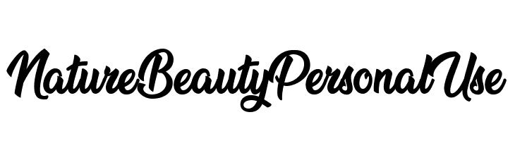 Nature Beauty Personal Use   Frei Schriftart Herunterladen