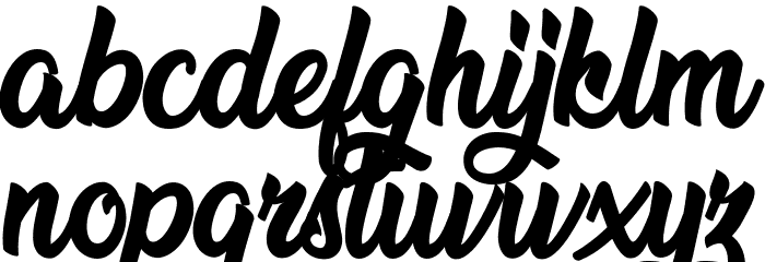 Nature Beauty Personal Use Font LOWERCASE