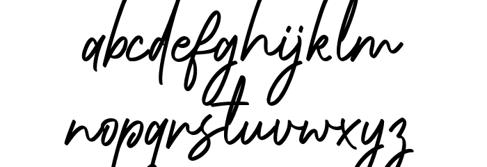 Nature Beauty Font LOWERCASE