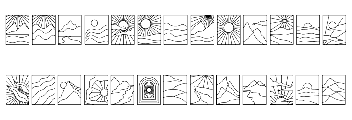 Nature Boho Font LOWERCASE