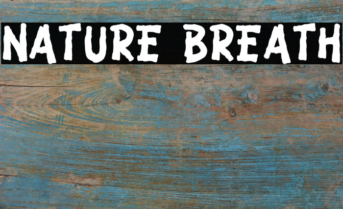 Nature Breath Font examples