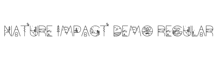 Nature Impact Demo Regular  Frei Schriftart Herunterladen