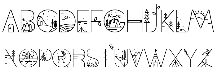Nature Impact Demo Regular Font LOWERCASE