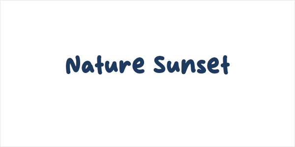 Nature Sunset Logo