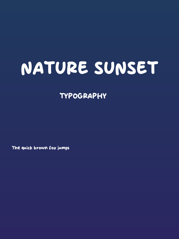 Nature Sunset Poster