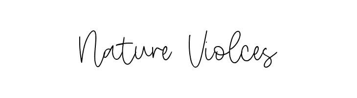 Nature Violces  フリーフォントのダウンロード