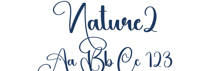 Nature2 Font Preview