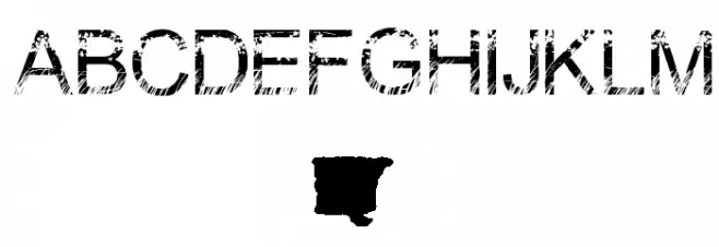 Nature Schriftart Groß