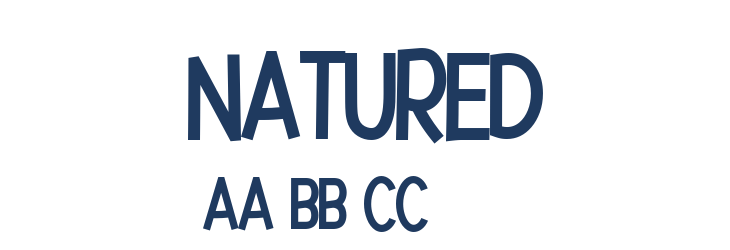 Natured Font Preview