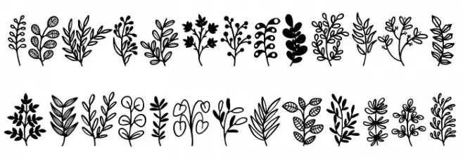 Naturena Schriftart Groß