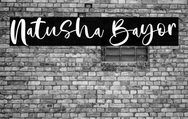 Natusha Bayor Font examples