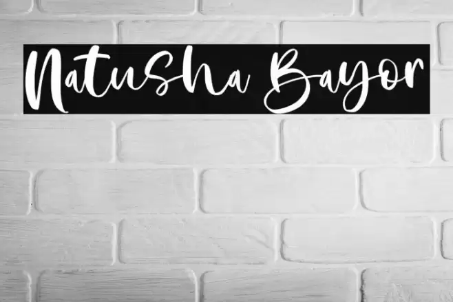 Natusha Bayor Font examples