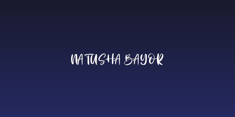 Natusha Bayor Social Header