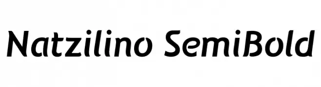 Natzilino SemiBold  नि: शुल्क फ़ॉन्ट्स डाउनलोड