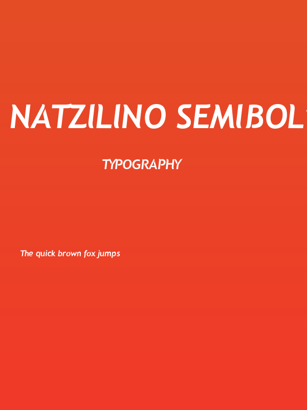 Natzilino SemiBold Poster