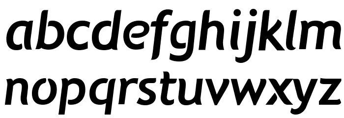 Natzilino SemiBold Font LOWERCASE
