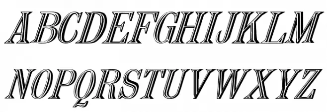 Nauert-Italic خط أحرف كبيرة
