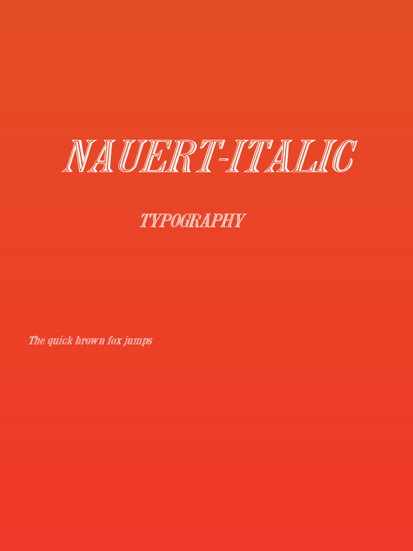 Nauert-Italic Poster