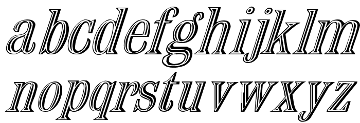 Nauert-Italic Font LOWERCASE