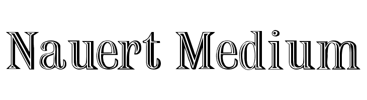 Nauert Medium  Скачать бесплатные шрифты