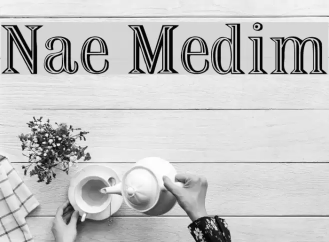 Nauert Medium Font examples