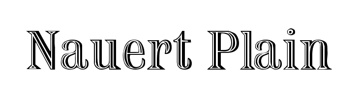 Nauert Plain Font
