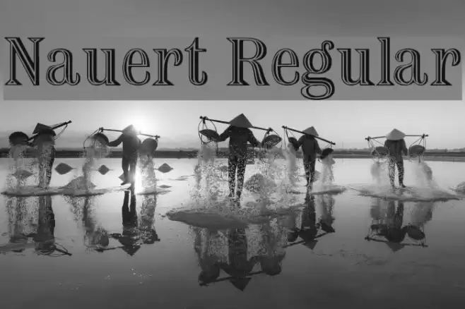 Nauert Regular Schriftart examples