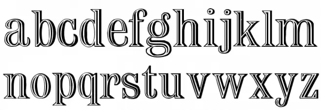 Nauert Regular Schriftart Kleinbuchstaben