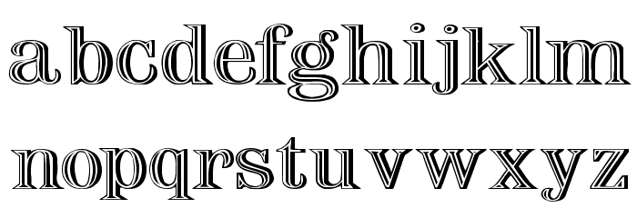 Nauert Wd Plain Schriftart Kleinbuchstaben