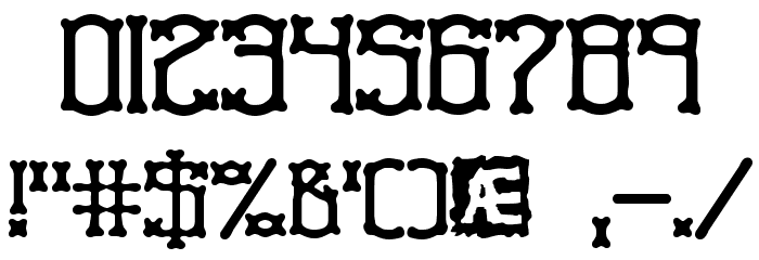 Naughts BRK Font OTHER CHARS