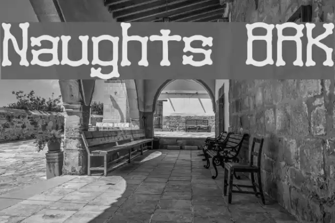 Naughts BRK フォント examples