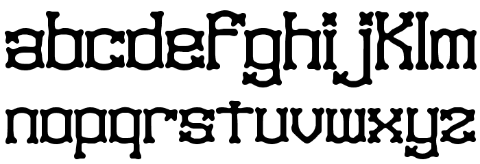 Naughts BRK Font LOWERCASE
