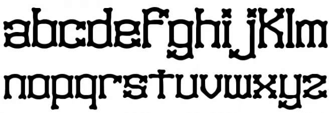Naughts BRK フォント 小文字