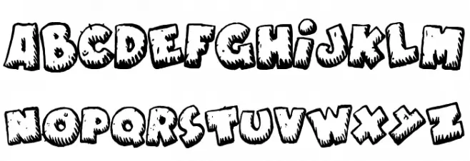 Naughty Cartoons Polices MAJUSCULES