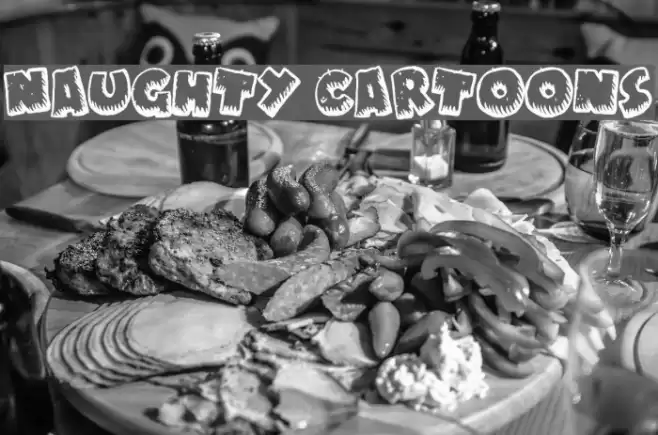 Naughty Cartoons Font examples