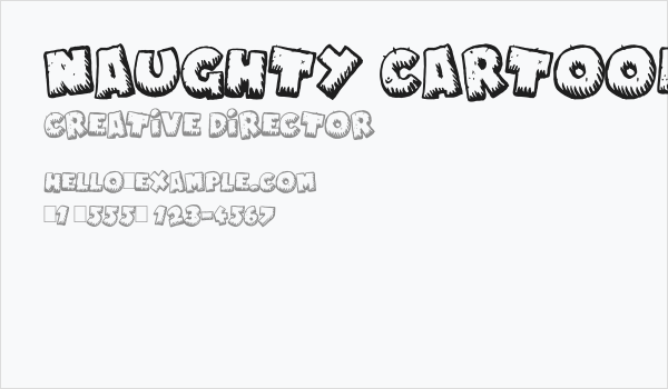 Naughty Cartoons Business Card