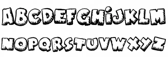 Naughty Cartoons Font LOWERCASE