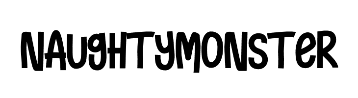Naughty Monster  Free Fonts Download