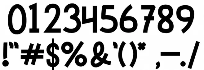 Naughty Monster Font OTHER CHARS