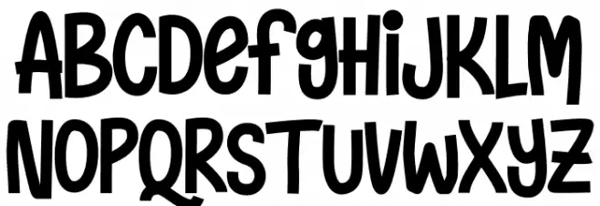 Naughty Monster Font Litere mari