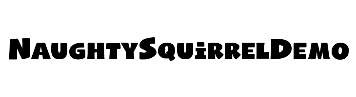 Naughty Squirrel Demo  नि: शुल्क फ़ॉन्ट्स डाउनलोड