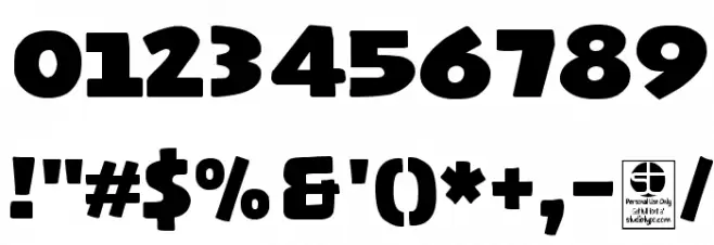 Naughty Squirrel Demo Font OTHER CHARS