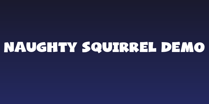 Naughty Squirrel Demo Social Header